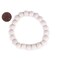 The Bead Chest Wood Stretch Bracelet, White - Stackable Beaded Jewelry, Unisex for Men & Women